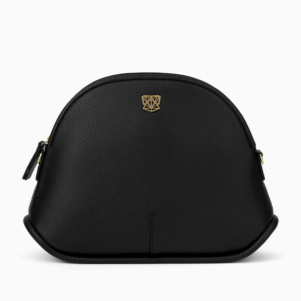Elena L Shell Tumbled Black